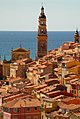 Blick auf die Altstadt von Menton, Côte d’Azur