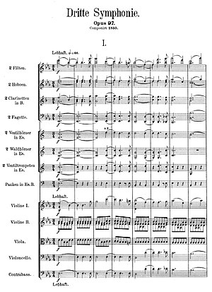 page of full orchestral score