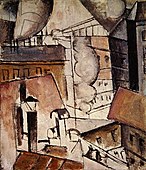 Les Toits de Paris (Roofs in Paris, 1911, oil on canvas, private collection. Reproduced in Du "Cubisme", 1912