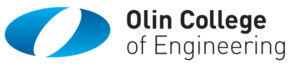 Olin College of Engineering word mark. A stylized blue letter "O" is on the left, with the name "Olin College of Engineering" to the right.