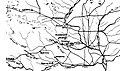 1862 map of mining towns in Shasta County California