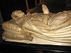 a replica of Mary's tombstone in Westminster abbey at the Museum of Scotland, Edinburgh