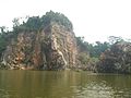 View of Granite Rock and Lake in Bukit Batok Town Park