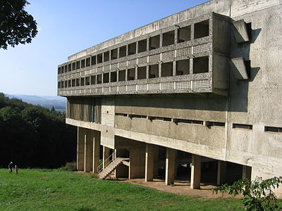 Sainte Marie de La Tourette in Eveux-sur-l'Arbresle, France by Le Corbusier and Iannis Xenakis (1956–60)