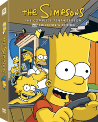 Simpsoneiden 10. tuotantokauden kansi