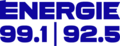 Logo d'Énergie 99,1 et 92.5 depuis le 23 août 2015.