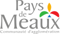 Logo de l'agglomération Pays de Meaux utilisé pour désigner l'ancien réseau de bus, mais toujours inscrit sur les véhicules de nos jours.