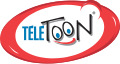 Logo de Teletoon de 1997 à 2007. Au départ, le logo n'avait pas de bordure rouge et celle-ci était parfois bleue, vert pâle ou orange plutôt que rouge.