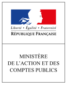 Logo du ministère de l'Action et des Comptes publics de mai 2017 à juillet 2020.