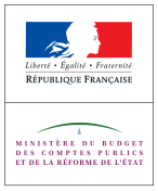 Logo du ministère du Budget, des Comptes Publics et de la Réforme de l'État en 2011-2012.