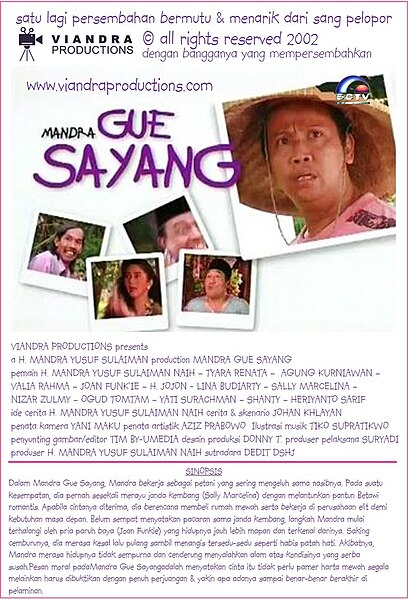 Berkas:Poster MANDRA GUE SAYANG (2002).jpg