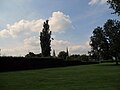 Zicht op taore Sint Petruskirk (grote kirk) en OL Vouw basiliek vanaaf de Schootsvelden