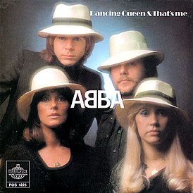 Обложка сингла ABBA «Dancing Queen» (1976)