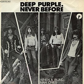 Обложка сингла Deep Purple «When a Blind Man Cries» (1972)