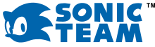 Sonic Team's logo, with a silhouette of Sonic the Hedgehog's head and the words Sonic Team spelled out