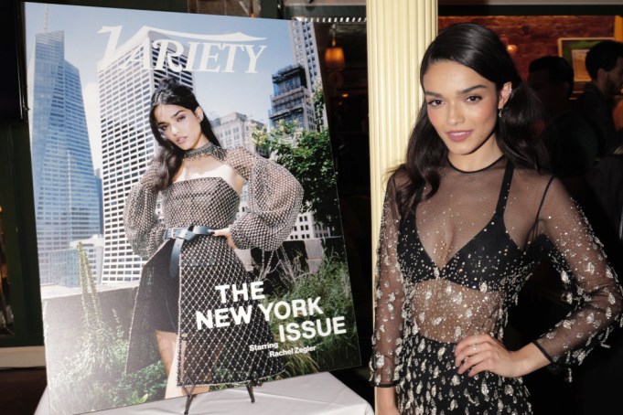 NEW YORK, NEW YORK - OCTOBER 06: Rachel Zegler attends Variety The New York Party presented by Film AlUla at Saint Theo's on October 06, 2024 in New York City.  (Photo by Craig Barritt/Variety via Getty Images)