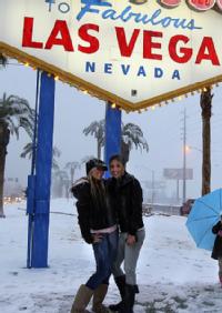 snow in vegas