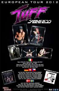 TUFF/SHAMELESS hits GERMANY-SWITZERLAND-CZECH-DENMARK-SWEDEN