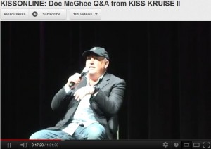 Doc McGhee does Q&A for fans on KISS Kruise!