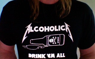 Alcoholica “Drink ‘em All” T-shrit offer.