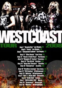 Vains of Jenna West Coast summer tour dates.