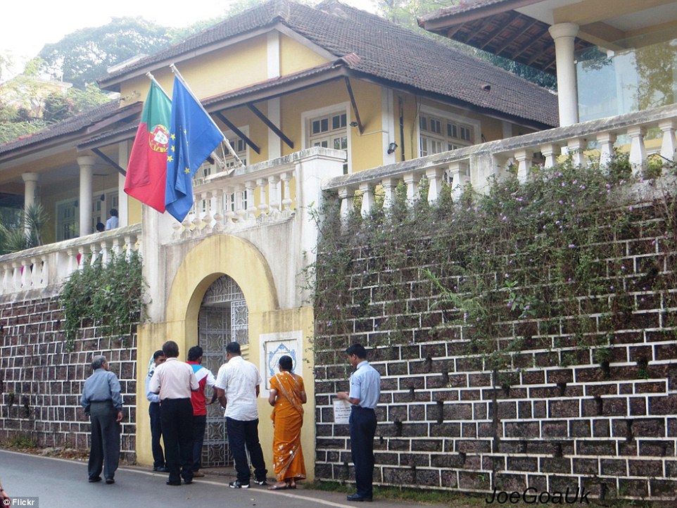 More than half the Goans with Portuguese passports are living in Swindon. The former market town had only about 25 Goans living there in 2000, but now has more than 10,000, said one of the town’s Goan leaders. Pictured, the Portuguese Consulate in Goa