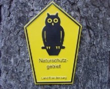 Hinweisschild Naturschutzgebiet