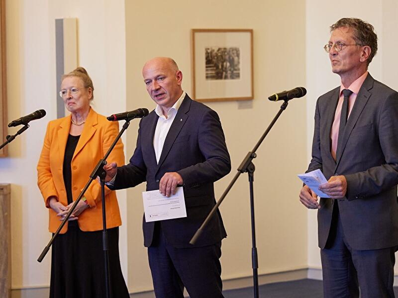 Pressekonferenz nach Sitzung vom Bündnis für Wohnungsneubau