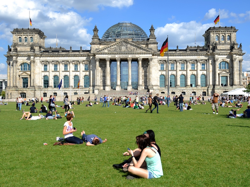 Reichstagsgebäude in Berlin