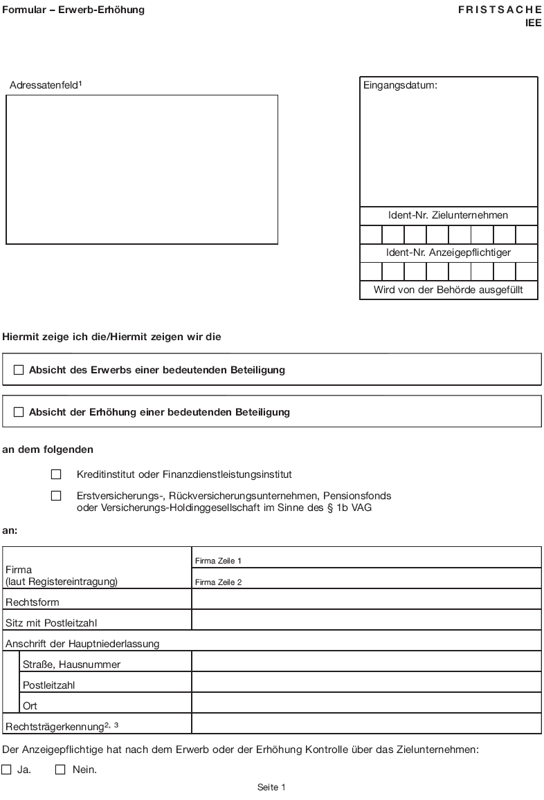 Formular - Erwerb-Erhöhung, Seite 1 (BGBl. 2015 I S. 1950)