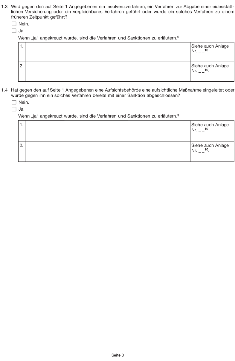 Formular - Angaben zur Zuverlässigkeit, Seite 3 (BGBl. 2015 I S. 1966)