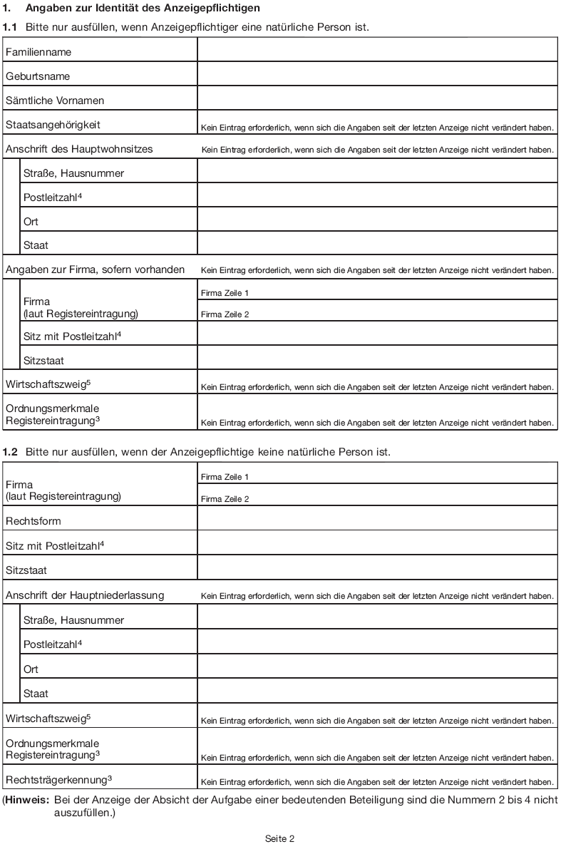 Formular - Aufgabe-Verringerung, Seite 2 (BGBl. 2015 I S. 1971)