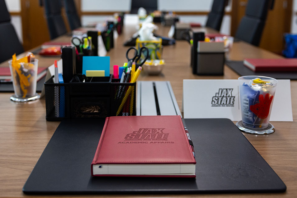 A view of a Jax State Conference Table