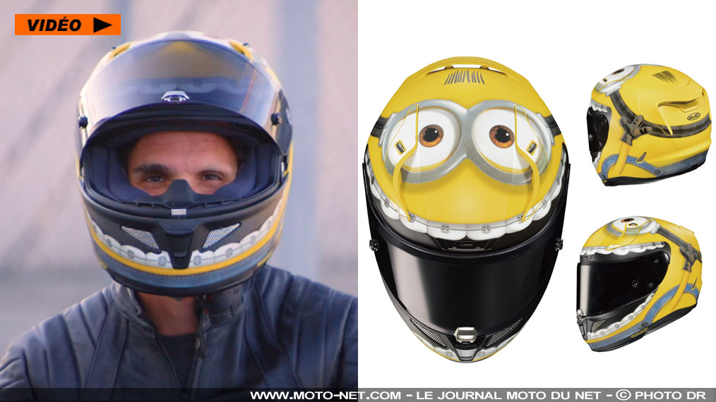 Toni Elias est tout "Minion" avec son casque HJC Otto Minion