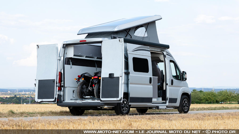 Transport de moto : Citroën Jumper Biker Solution, le camping-car du motard !