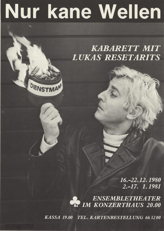 Lukas Resetarits, Plakat aus 1980© ÖNB