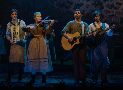 quartet on accordian, fiddle, and guitars