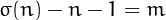 $\sigma(n)-n-1= m$