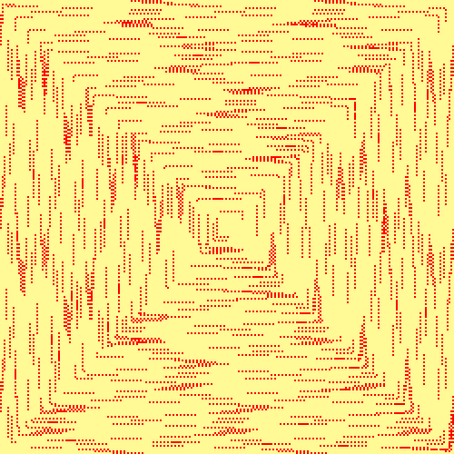 spiral pattern of junction numbers