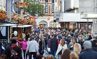 Das Sonntagsshopping in Bielefeld lockt auch Besucher aus anderen Städten in die Einkaufsstraße. - Christian Weische