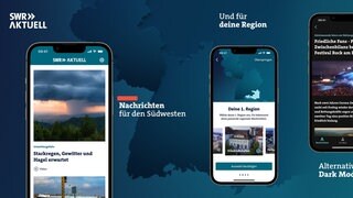 Die neue SWR Aktuell-App auf einem Iphone