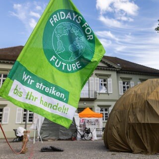 Klimacamp vor dem Münster in Konstanz