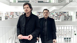 Tatort "Lass sie gehen" Keyvisual in der Stadtbibliothek Stuttgart