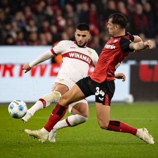 Der VfB Stuttgart holt einen Punkt in Leverkusen. 