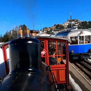 Winterdampf bei den Rigi-Bergbahnen