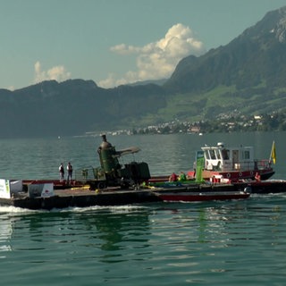 Transport von Rigi Lok Nr. 7