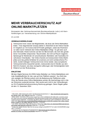 Mehr Verbraucherschutz auf Online-Marktplätzen