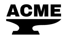 Acme logo black anvil on white background