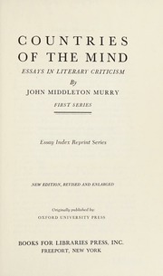 Cover of edition countriesofminde0000murr