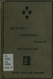 Cover of edition colombaeditedwit00mruoft